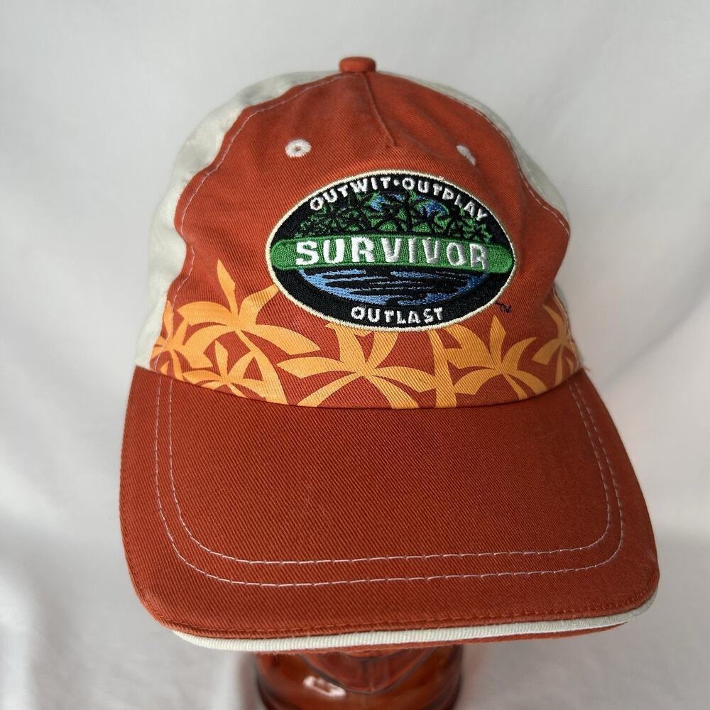 Survivor TV Show Outwit Outlast Outplay StrapBack Hat Cap - Official Jeff Probst